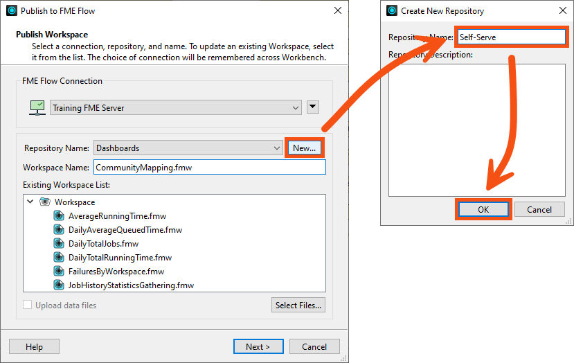 Creating a new self-serve repository